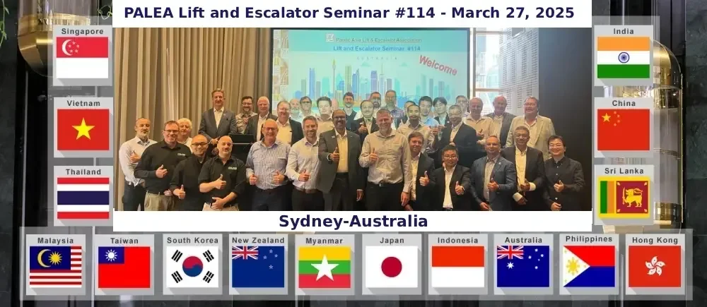 PALEA Lift and Escalator Seminar #114 - Sydney Australia- March 27, 2025
